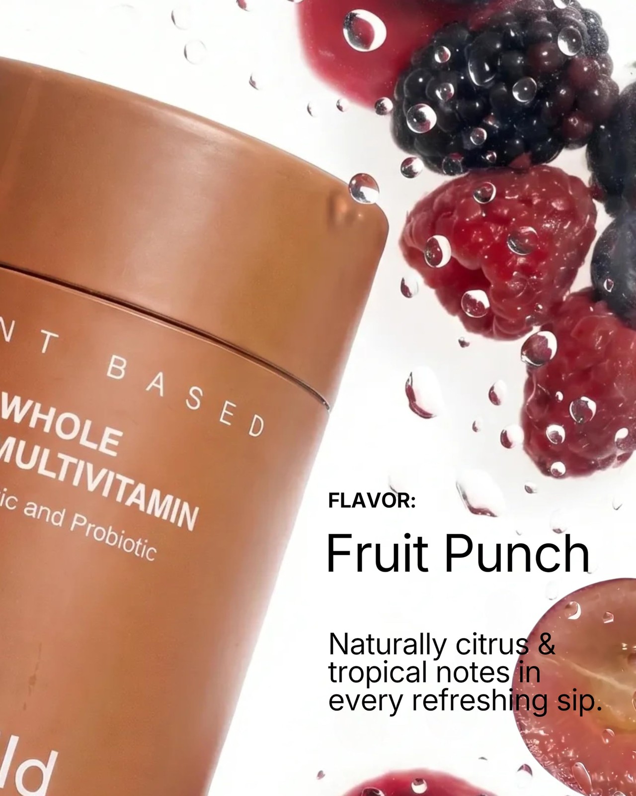 B.WILD PlantBased Multivitamin Superfood Drink Mix – Bold Fruit Punch Flavor …