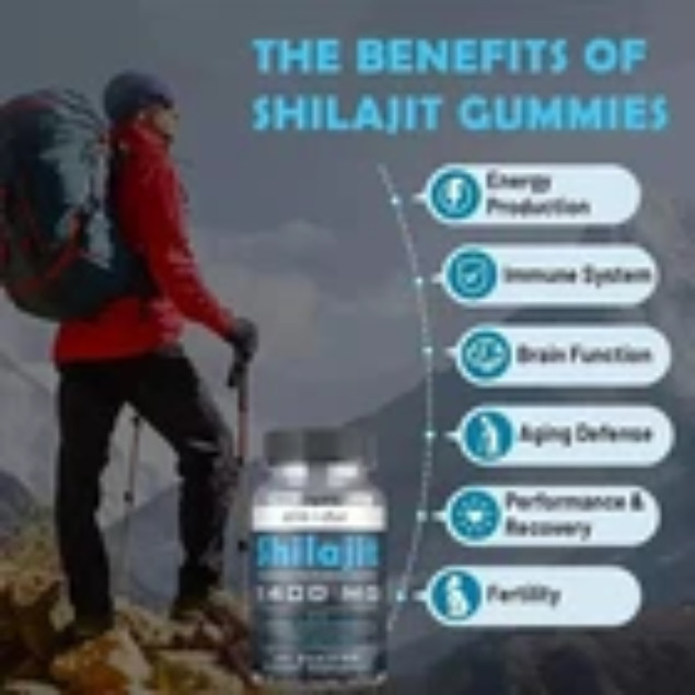 SHILAJIT + ASHWAGANDHA GUMMIES Potent Antioxidant Immune Support Overall Health