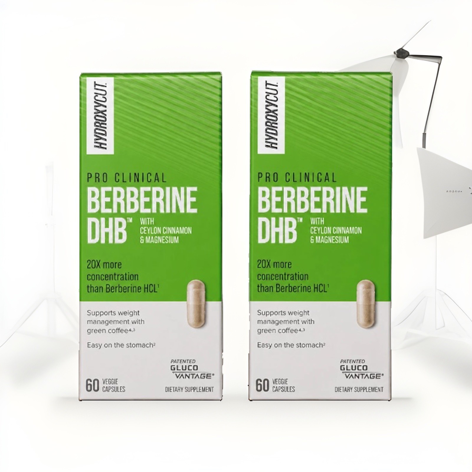 2Pack- HYDROXYCUT PRO CLINICAL BERBERINE DHB VEGGIE CAPSULES 60CT 07/2027+