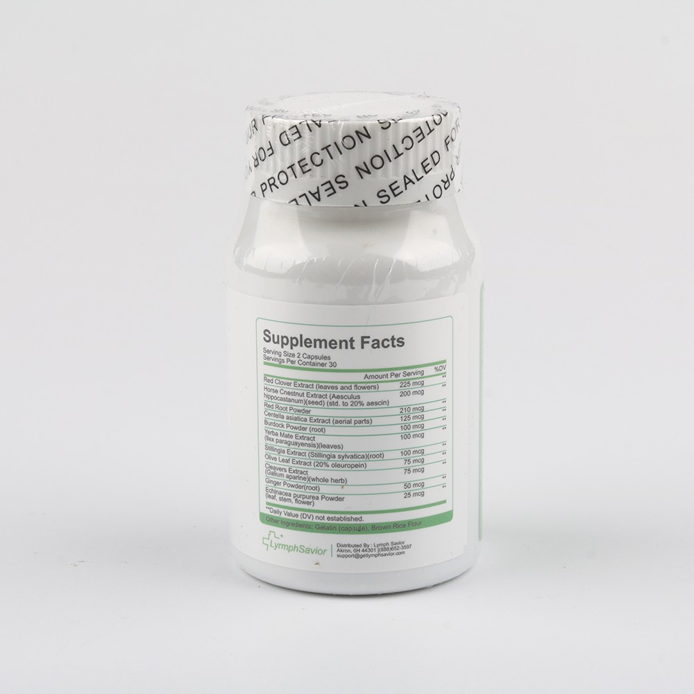 Lymph Savior Premium Lymphatic Health Support Dietary Supplement 60 Capsules —