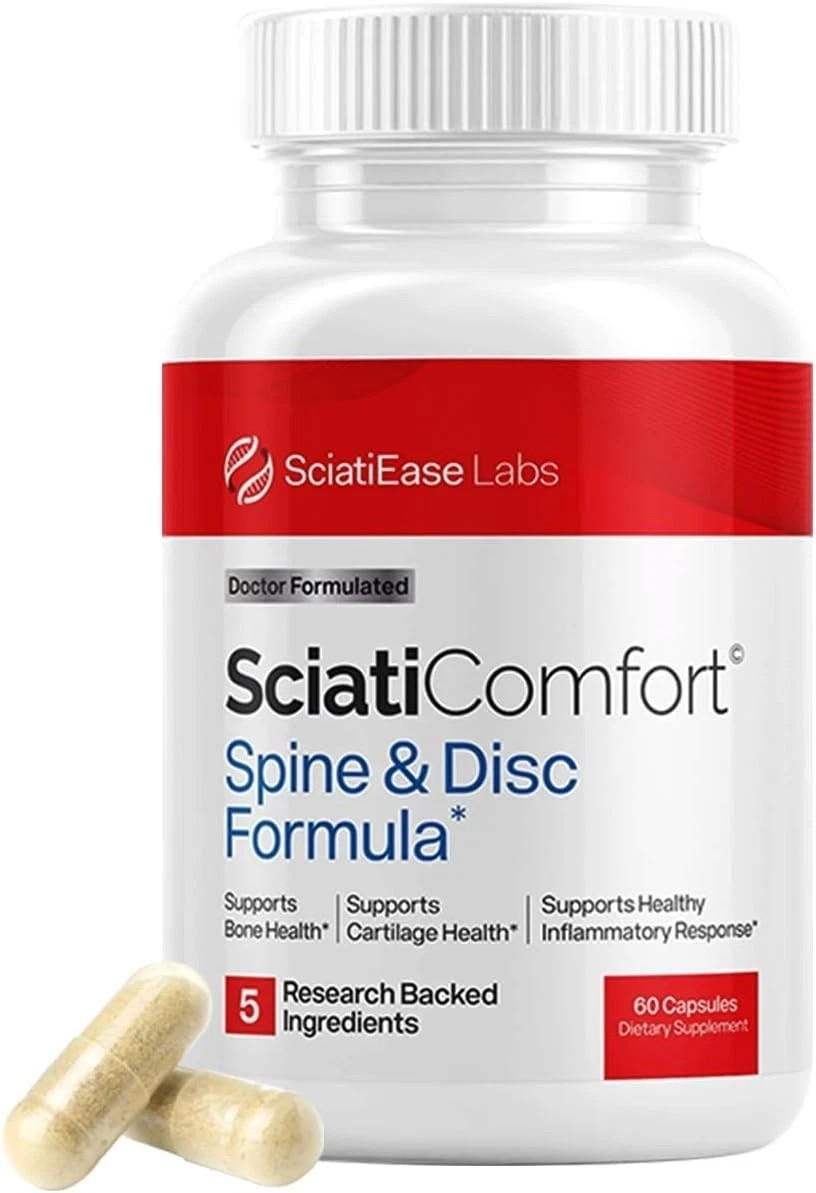 SciatiEase SciatiComfort Spine and Disc Support 60 Count (Pack of 3)