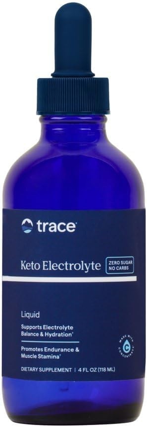Trace Keto Electrolyte Drops 4 fl oz / 118 ml Each (Pack of 3)
