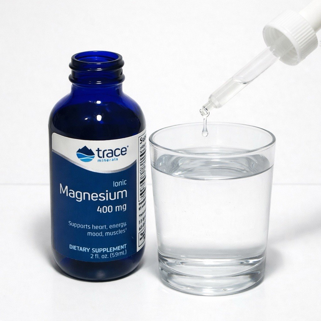 Trace Minerals Research Ionic Magnesium 2 Oz 400 mg Duo-Pack