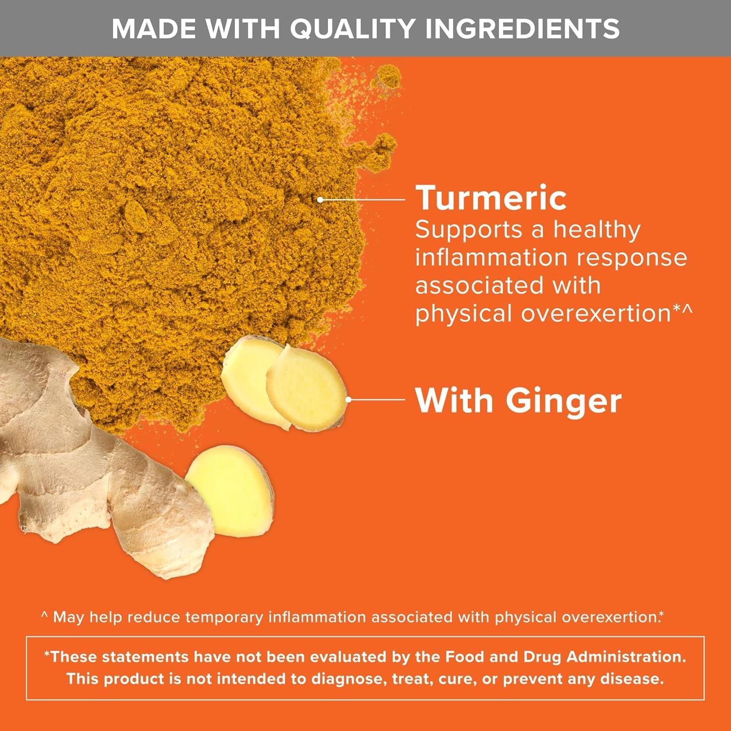 Turmeric Curcumin Supplement 2400mg Turmeric Extract Black Pepper Ginger