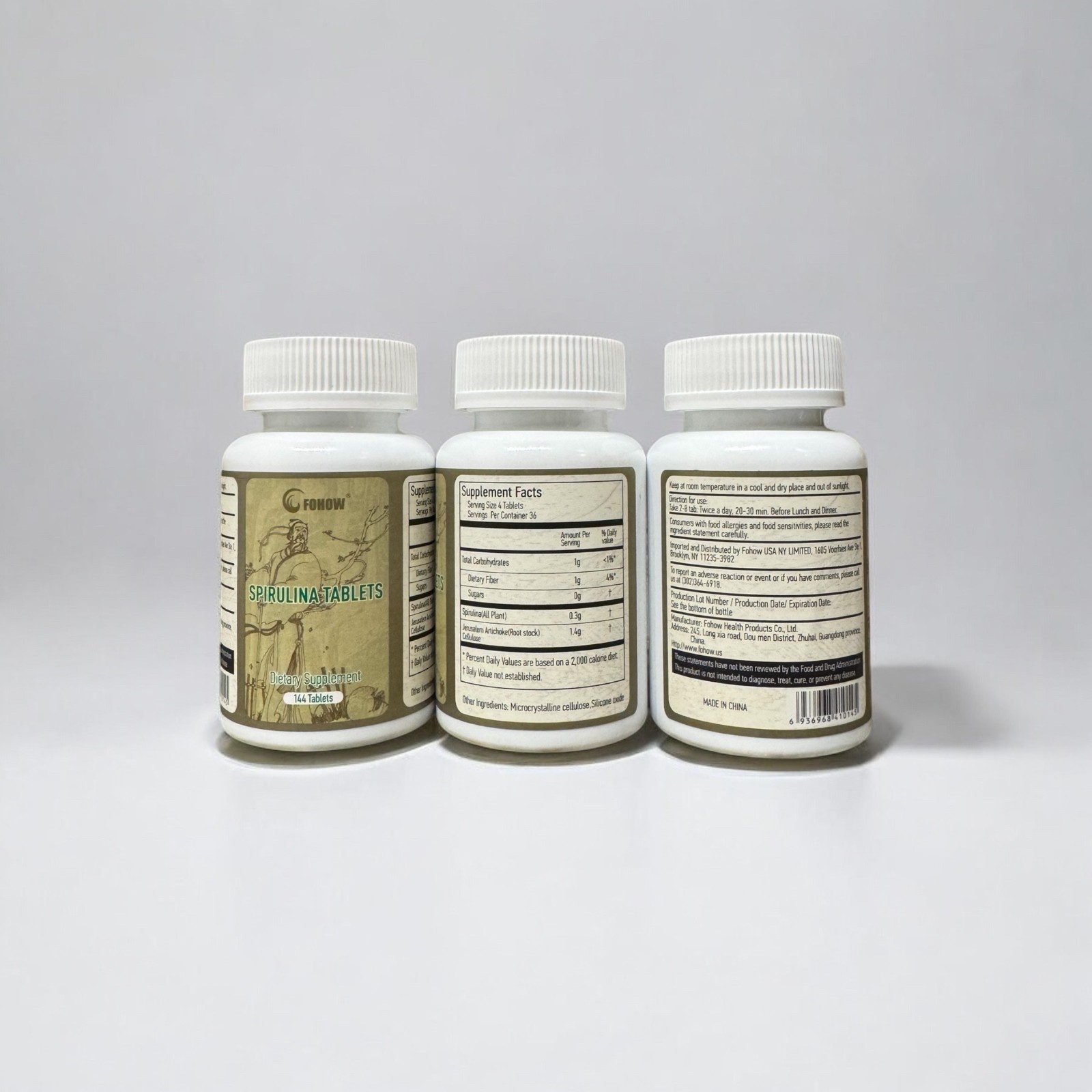 FOHOW Spirulina Tablets Dietary Supplement Fohow Gaoqian New