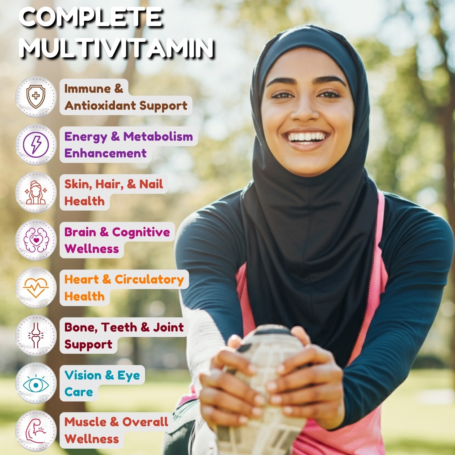 Ultimate Multivitamin, Superfood for Women & Men by SHIFAA NUTRITION,60 Capsules