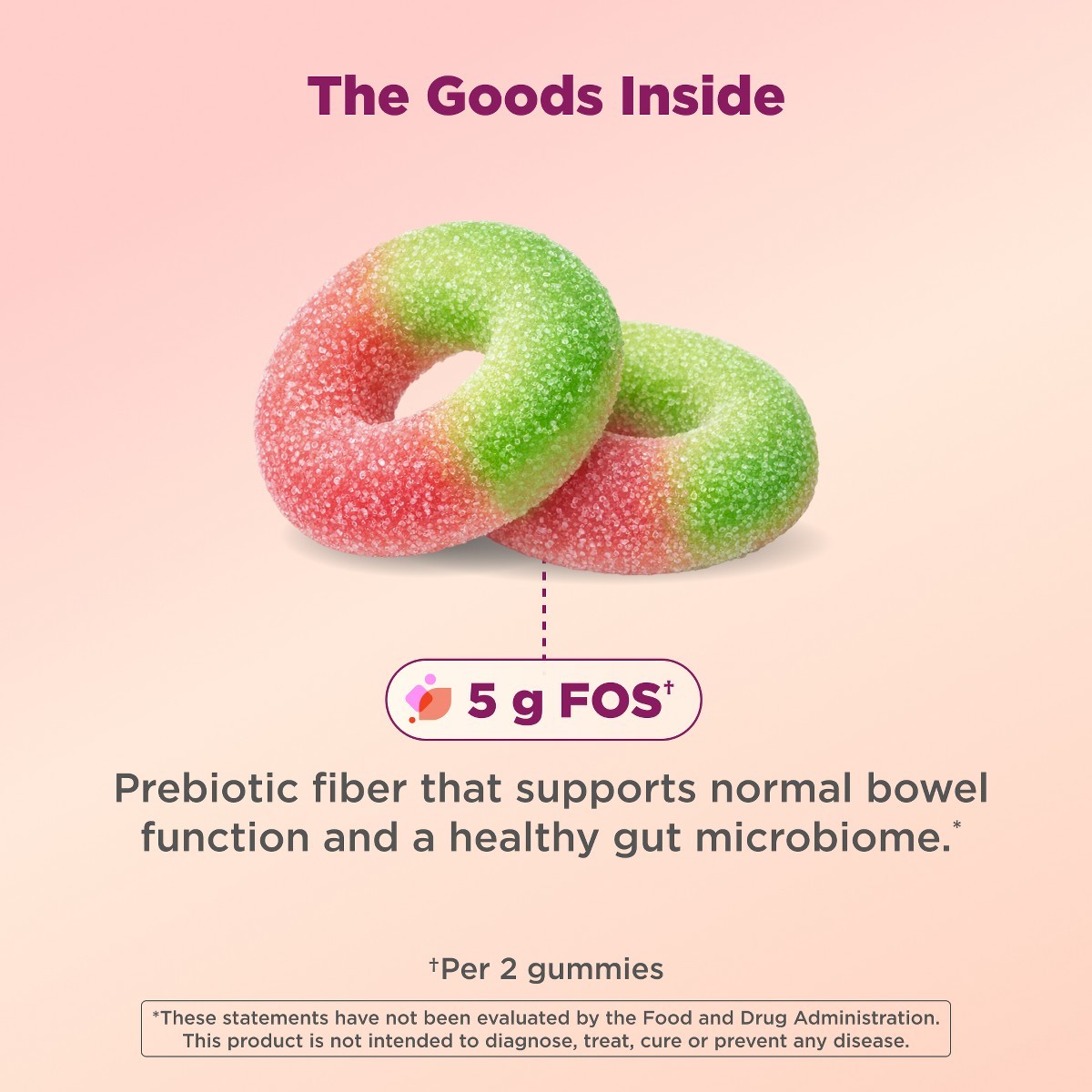 OLLY Fiber Digestive Gummy Rings – 50ct