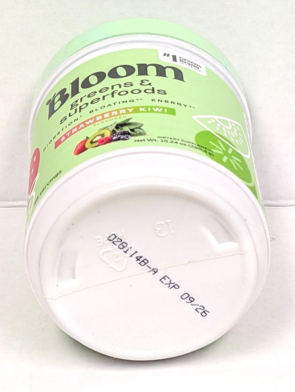 Bloom Nutrition Greens & Superfoods 2-PACK, Strawberry Kiwi 48 Servings EXP 9/26