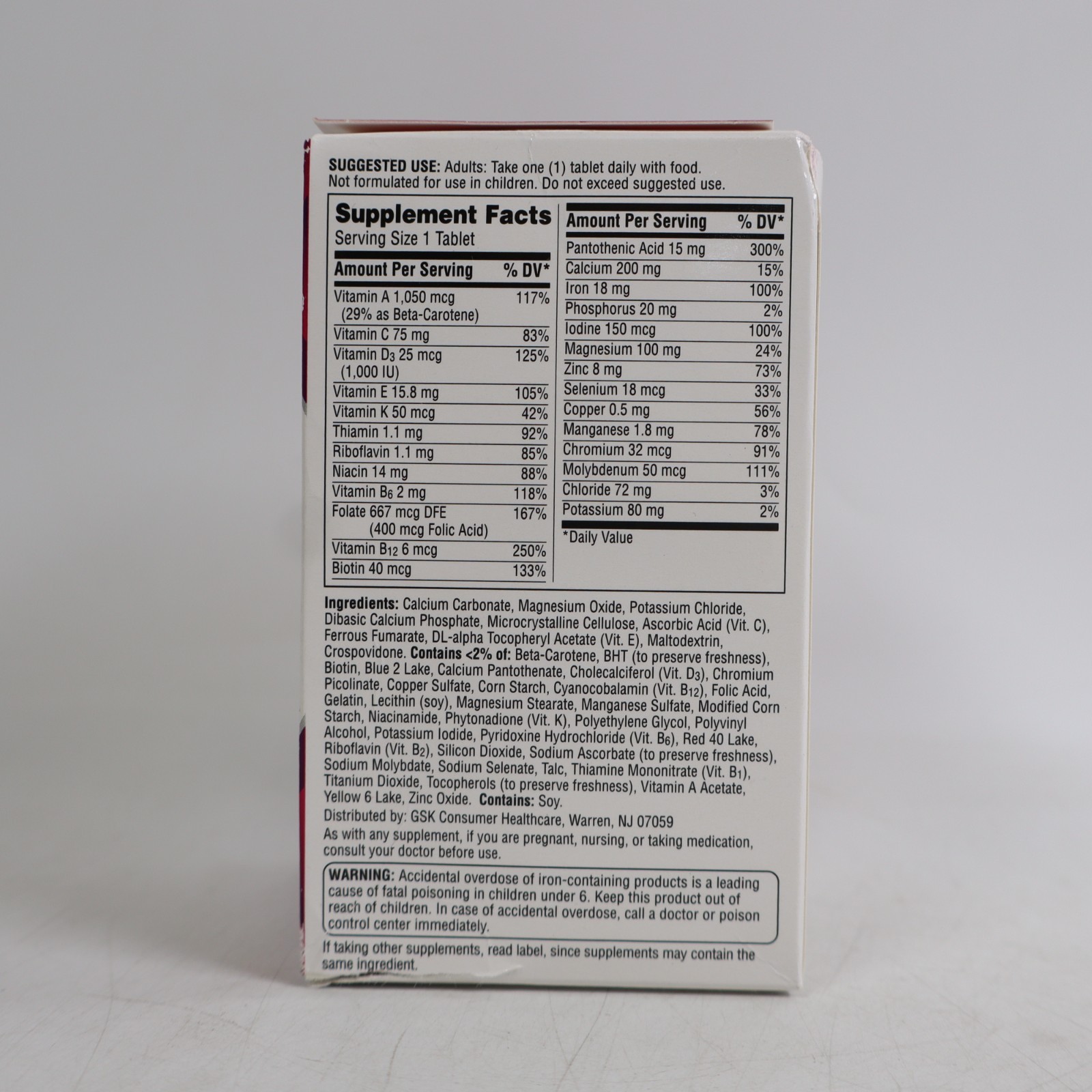Centrum Women Multivitamin/Multimineral Supplement Tablets – 120ct EXP 05/2026