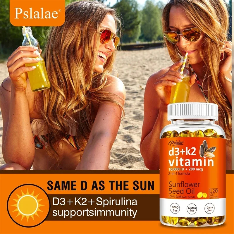 Vitamin D3+K2 120pcs – Promotes Bone, Cardiovascular Health, Support Immunity