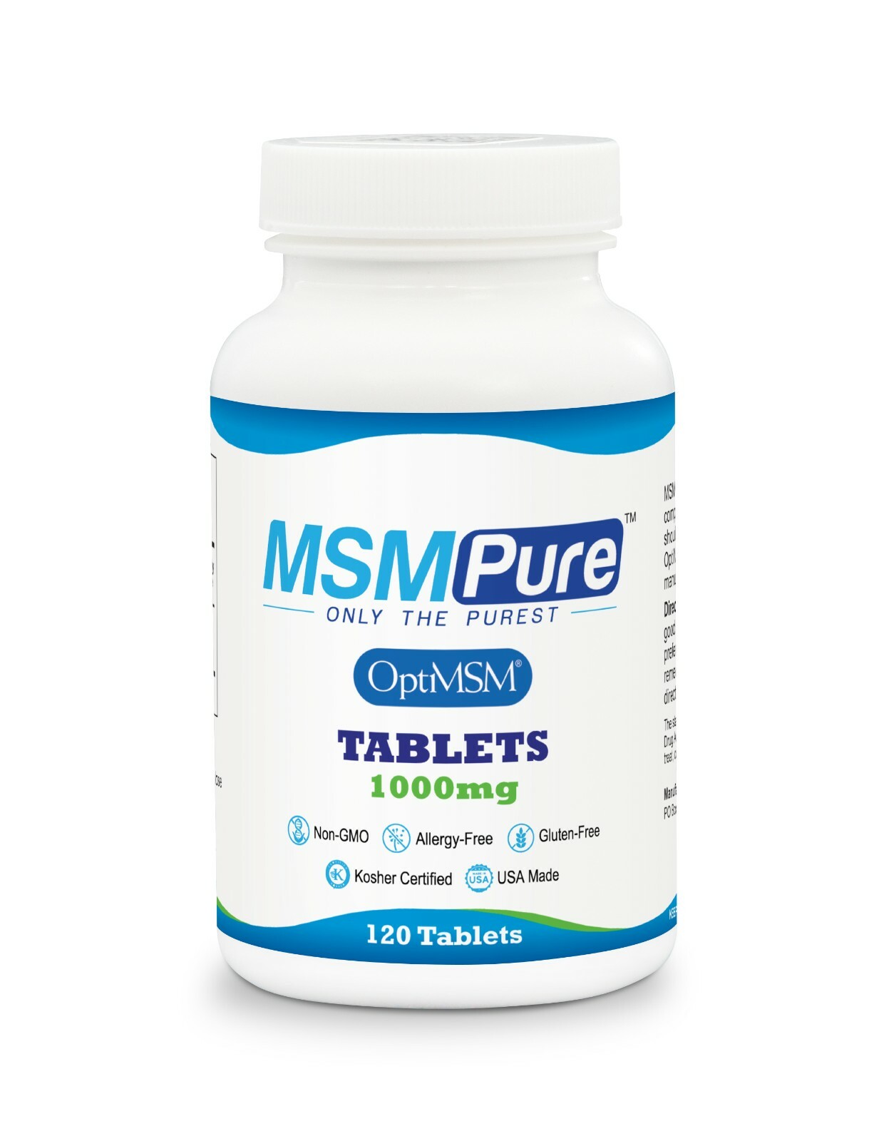 Kala Health MSMPure MSM Tablets, 1,000mg per tablet