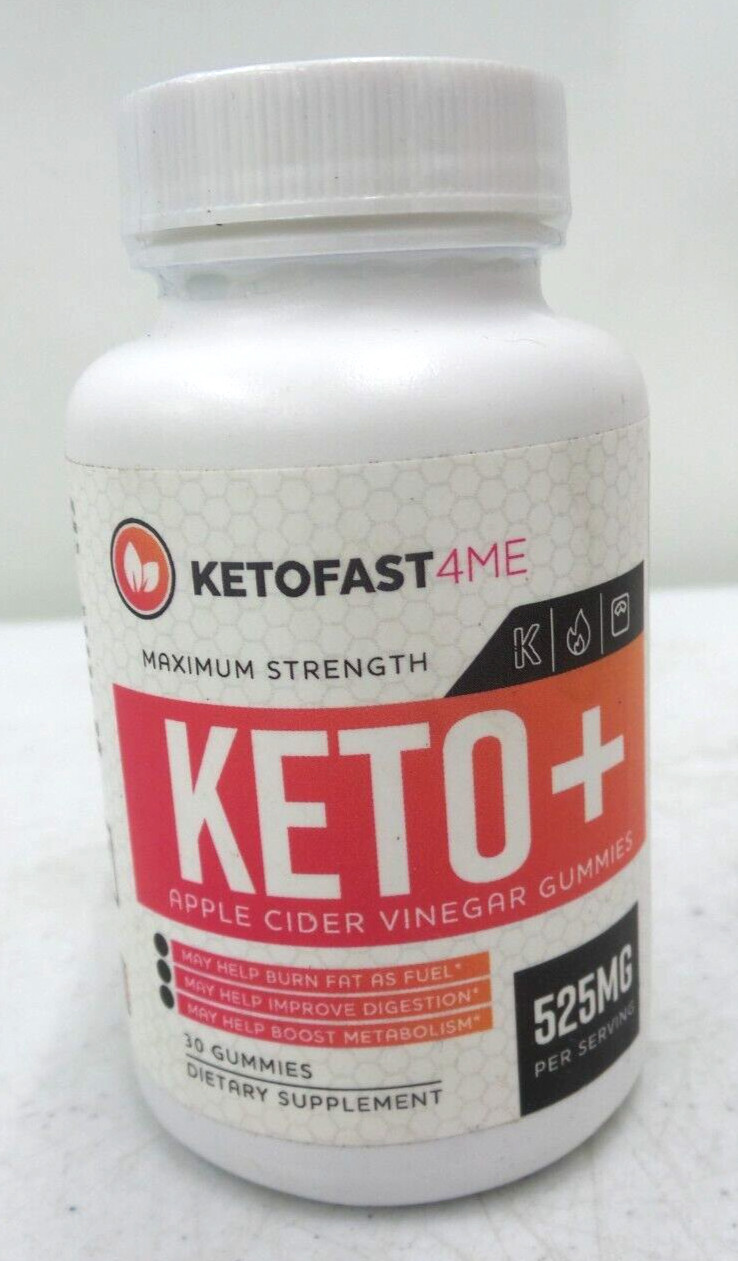 KETOFAST4ME KETO+ACV Gummies 525MG 30 Gummies Exp. 01/2026 (G133173-1E B-17)