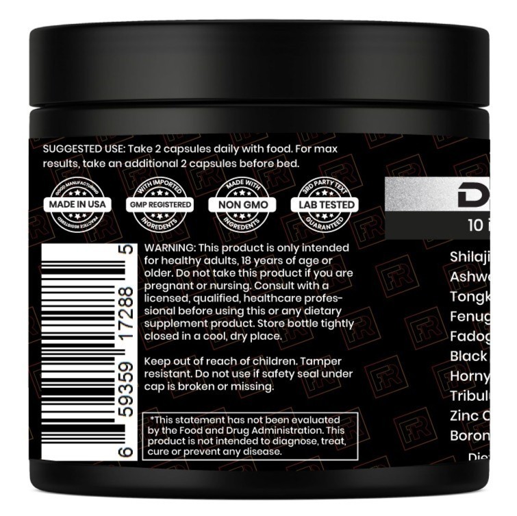 Dynamate X 10 in 1 Masculinity Maximizer Supplement for Men POWERFUL & EXTRACT