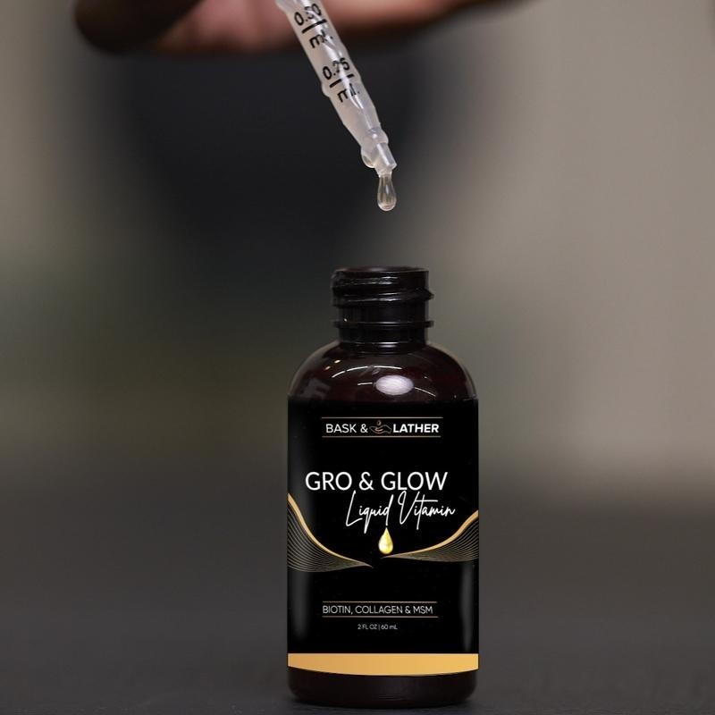 Cherry Liquid Wellness Drops Biotin Collagen MSM Daily Hair Skin Nail Support