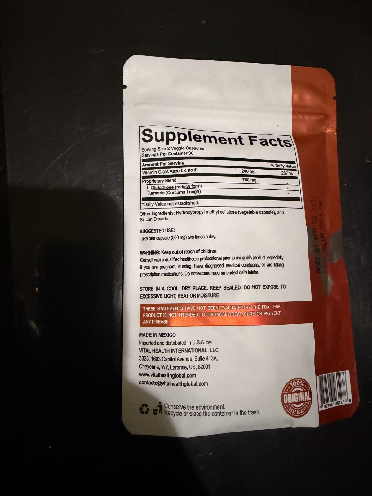 Vitalhealth V-glutation Cellular Nutrition