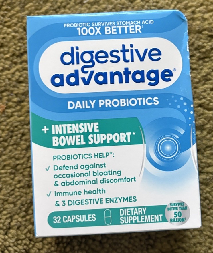 Digestive Advantage Daily Probiotics + Intensive Bowel Support 32 Capsules 11/26