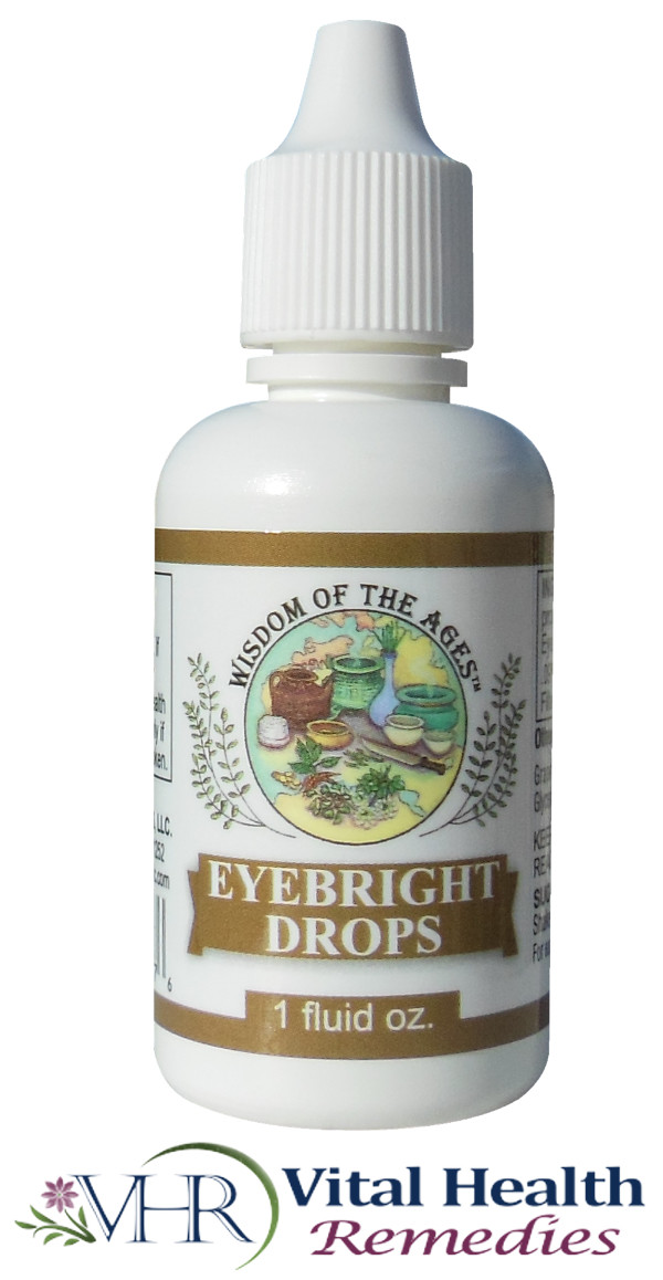 Wisdom of the Ages® – Eyebright Drops – 1 fl oz – All Natural Eye Drops