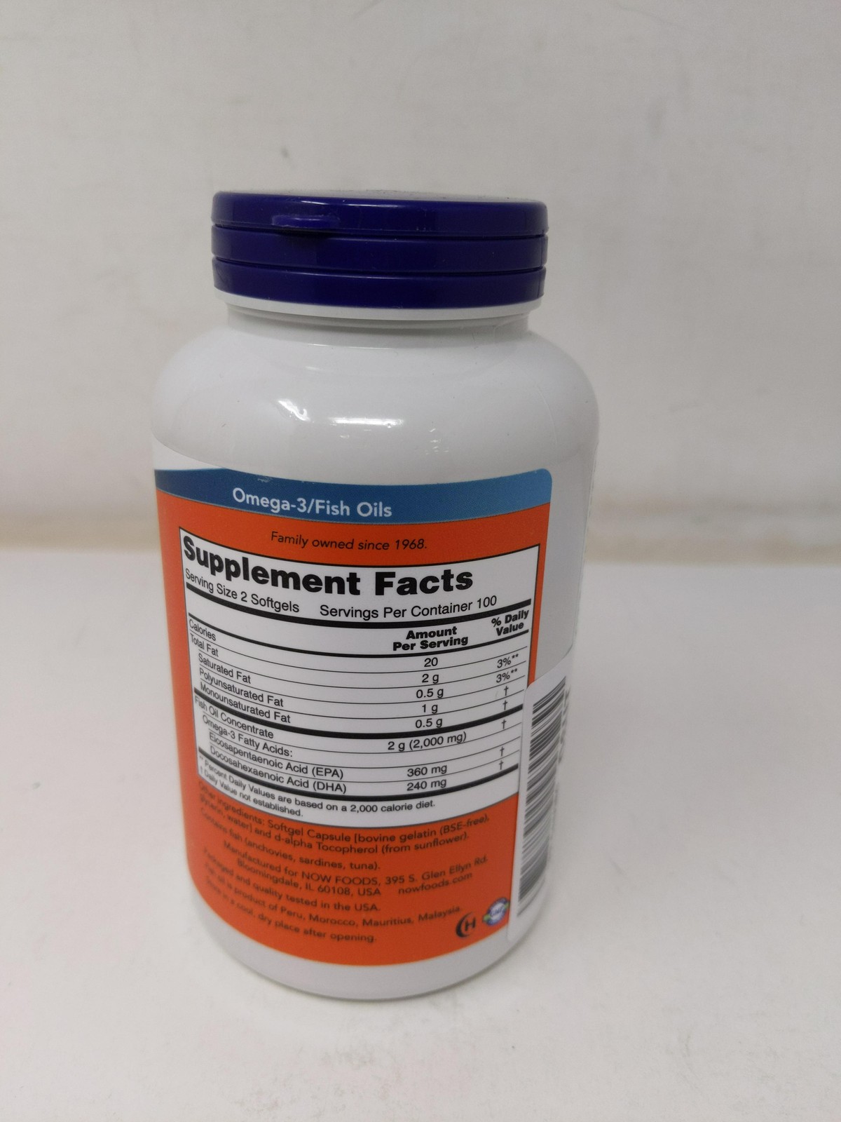 Now Foods Omega3 1000mg Sg, 200 Ct