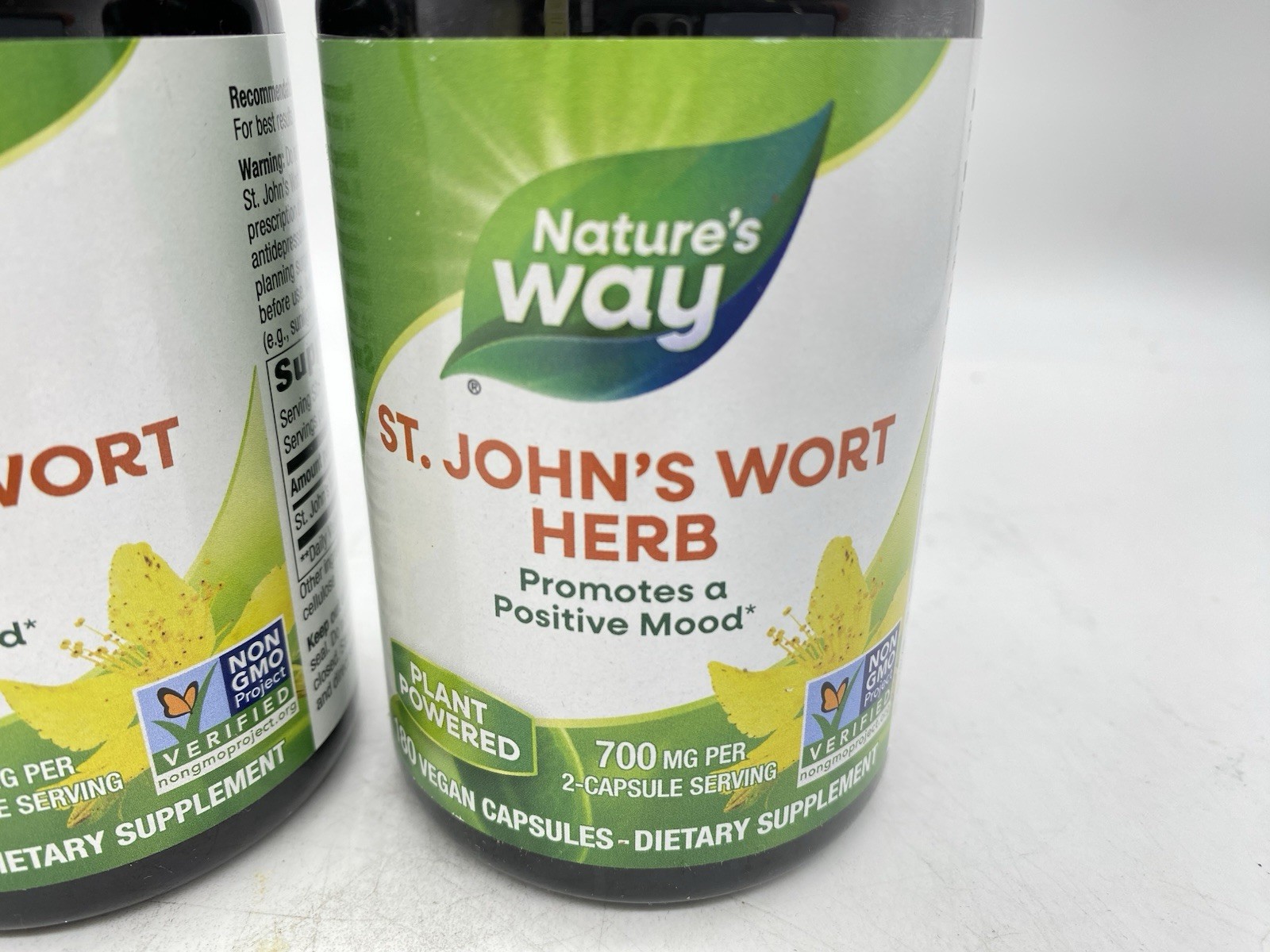 Nature’s Way – St. John’s Wort Herb – 2 pack – 180 Vegan Capsules Each