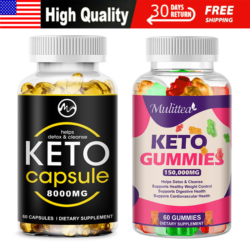 Keto Weight Loss Gummies,Fat Burner,Appetite Suppressant Supplement 60 Capsules