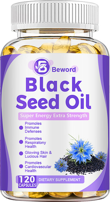 Black Seed Oil Capsules – 100% Pure Organic COLD PRESSED Cumin Nigella Sativa