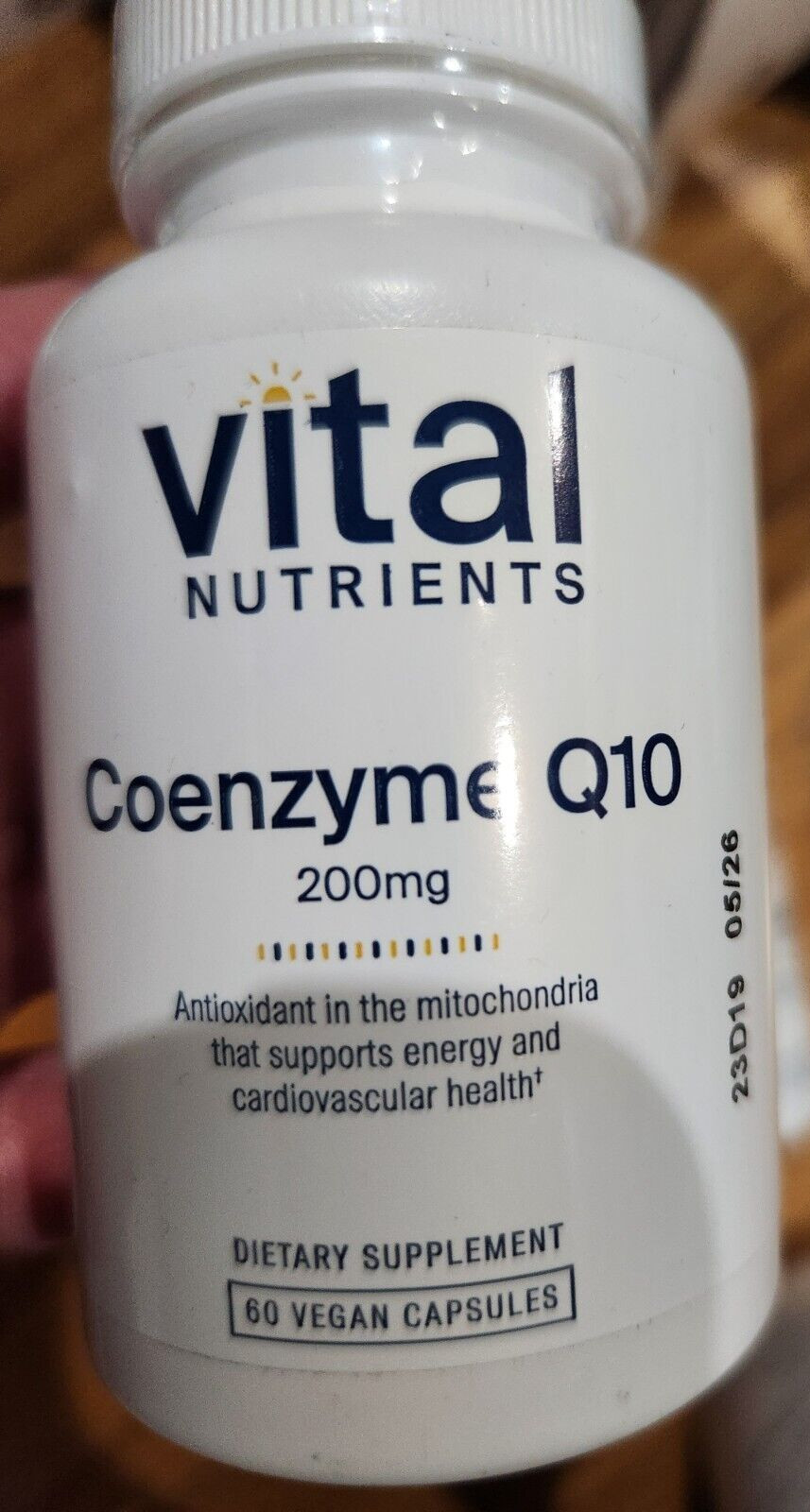 VITAL NUTRIENTS – Coenzyme Q10 – 200 mg EXP : 05 / 2026