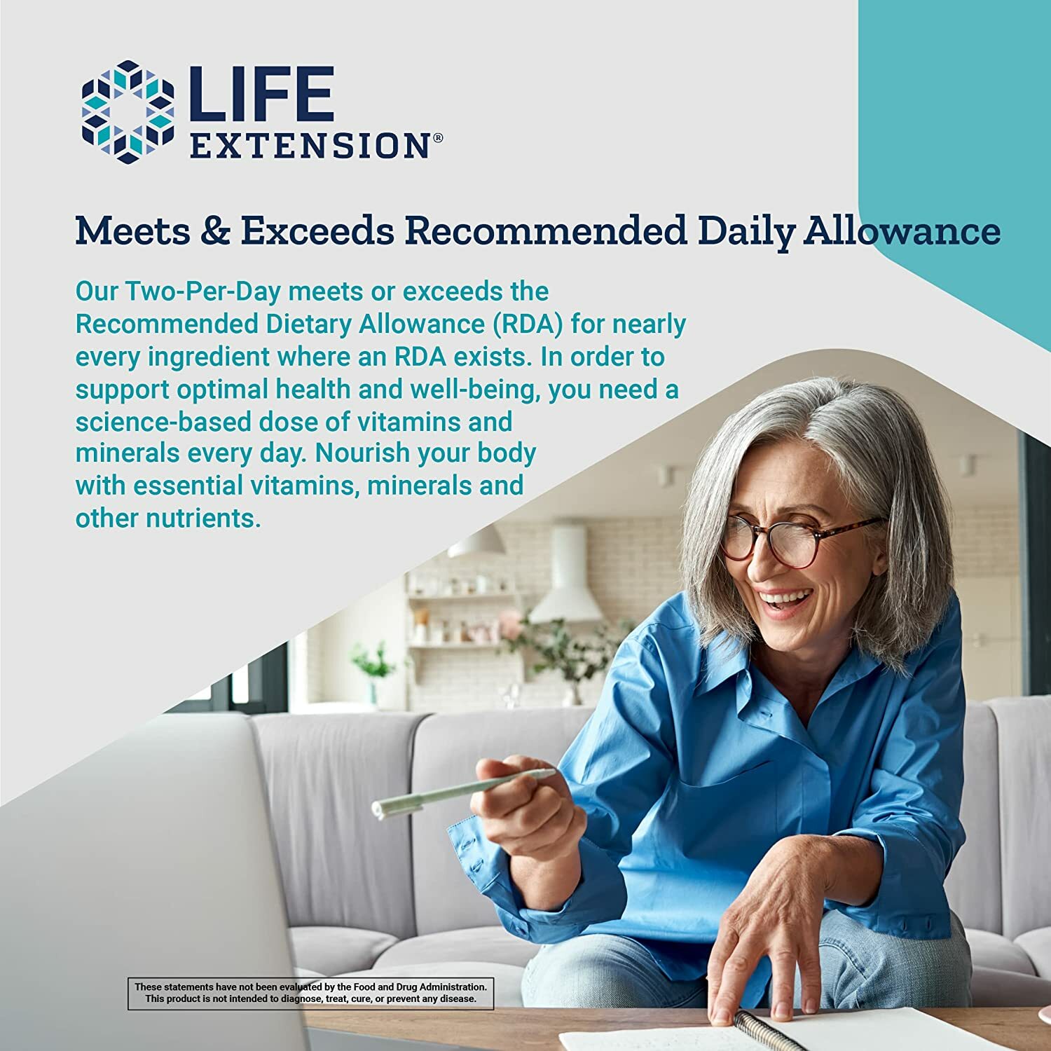 Life Extension Two-Per-Day High Potency Multi-Vitamin & Mineral Supplement 120