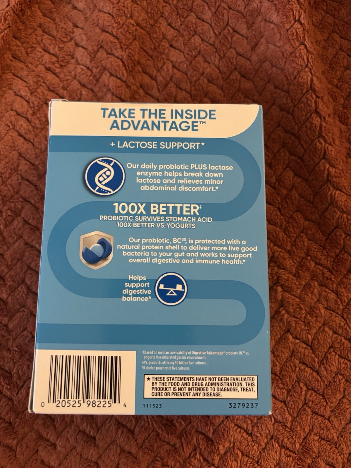 Digestive Advantage Daily Probiotics Lactose Support 96 Count Probiotic Pills
