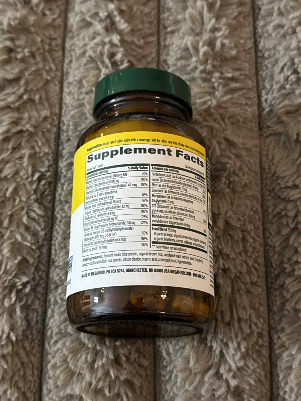 Megafood Men’s 55+, One Daily Multivitamin, 60 Tablets – 2 Month Serving – 09/28