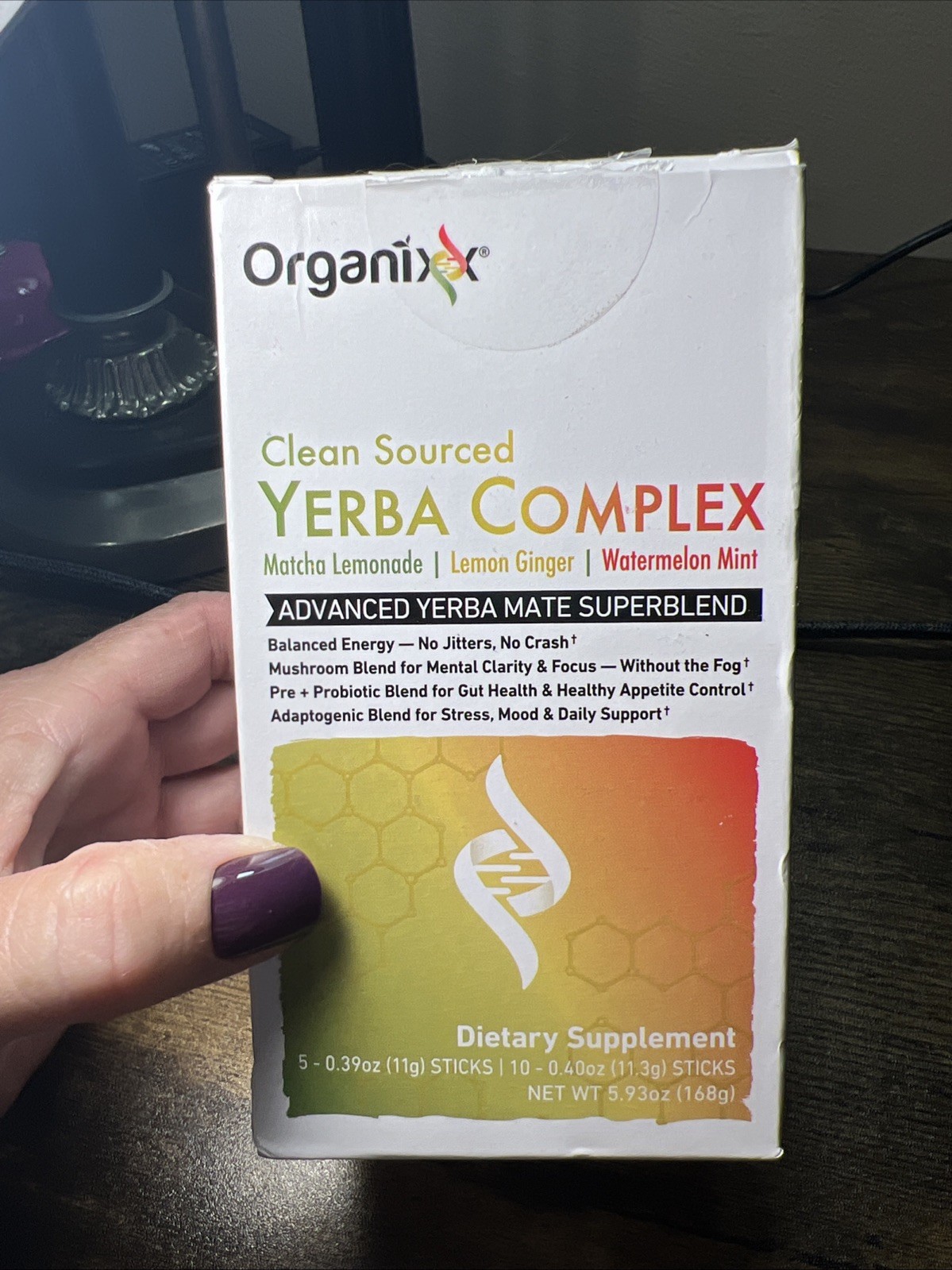 NEW Organixx Clean sourced Yerba Complex 3 Flavor pack of 15 exp 12/2027