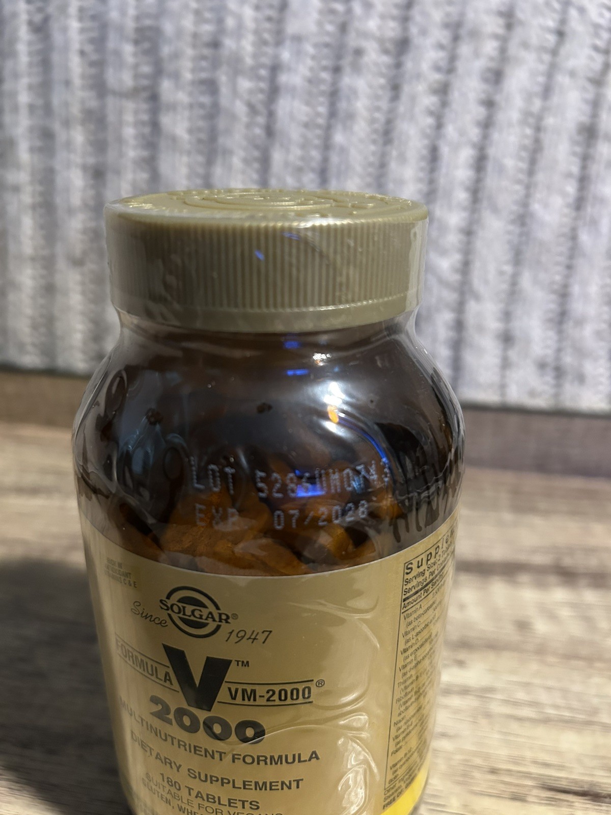Solgar Formula VM-2000 Multinutrient System 180 Tablets New & Sealed Exp 07/2028