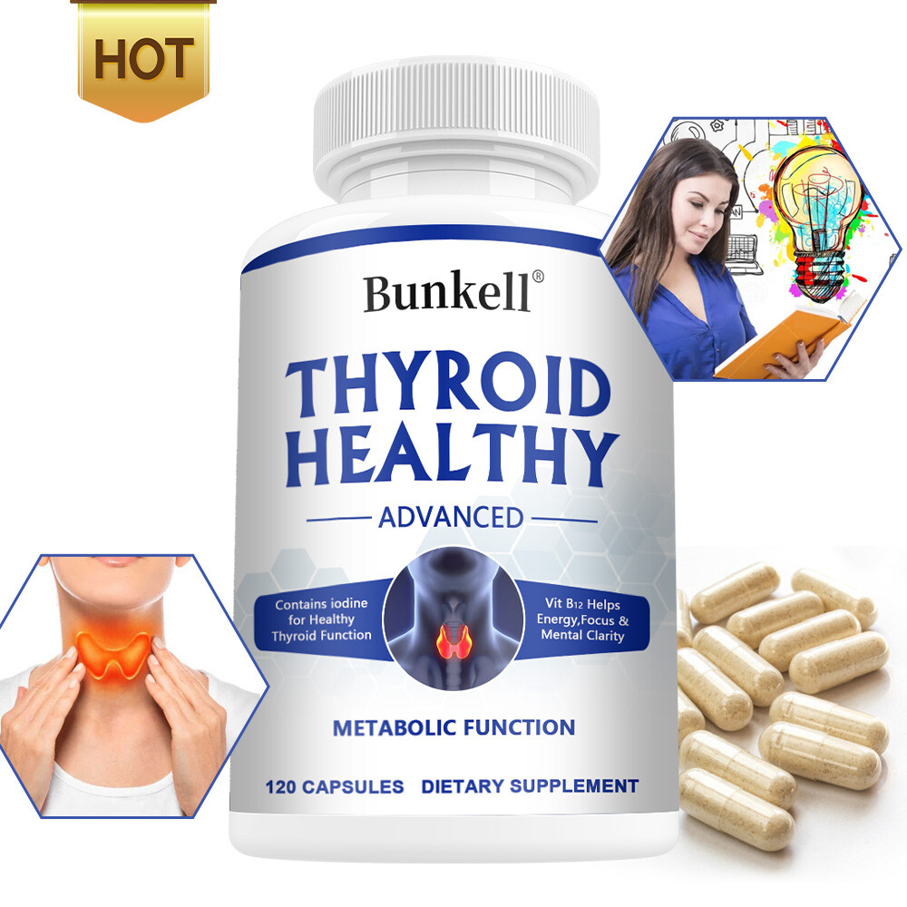 Thyroid Health Supplement 30/60/120 Capsules (NON-GMO) – Energy & Weight Loss