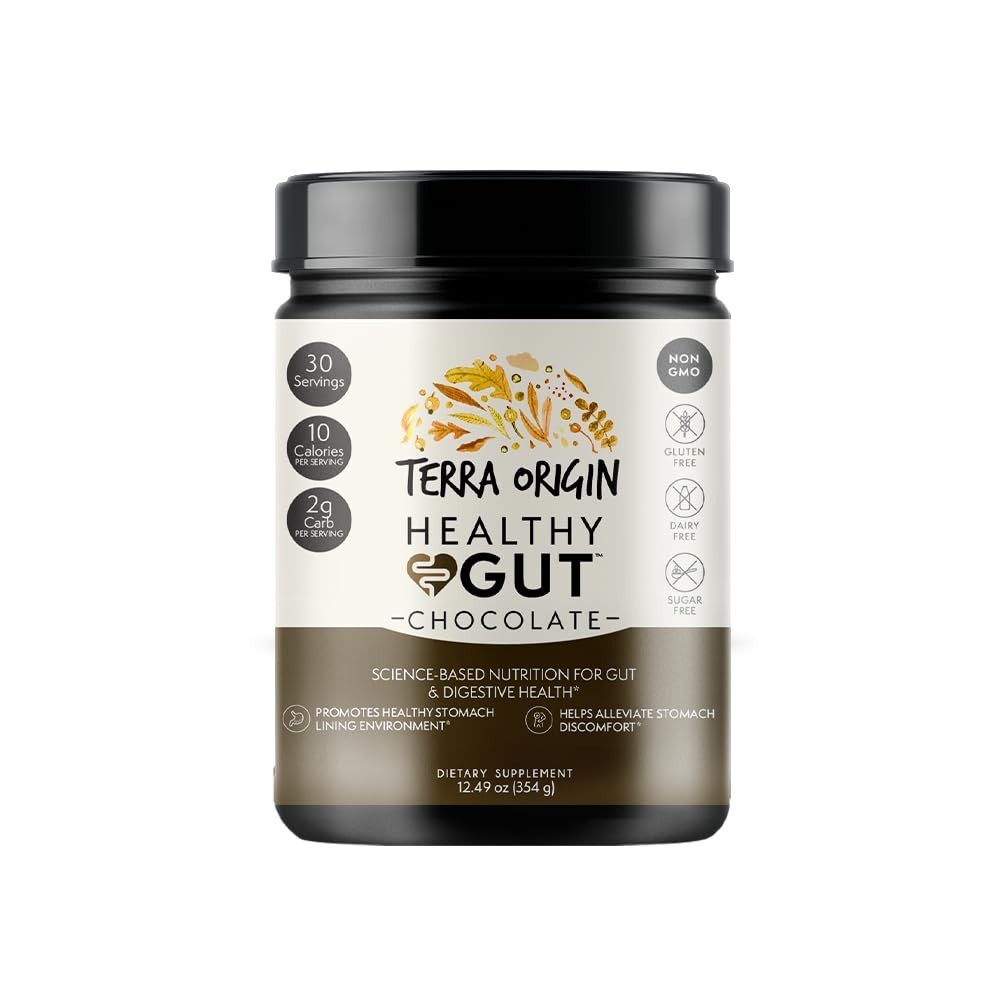 Healthy Gut Chocolate Powder – 30 Servings, L-Glutamine, Zinc, Glucosamine & Her