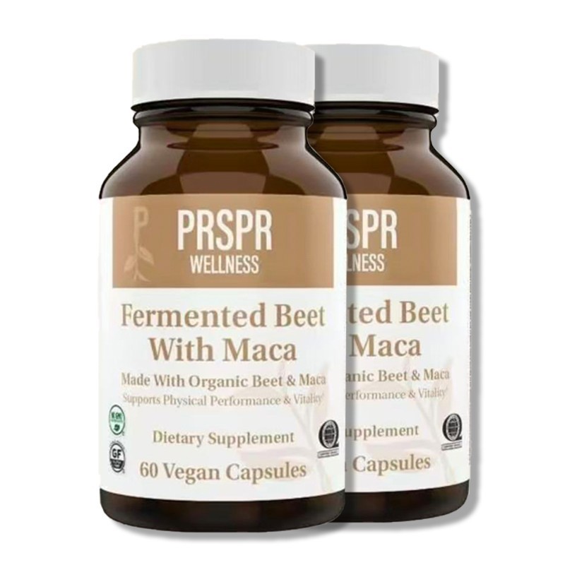 NEW Beet Root & Maca Vegan Capsules – 60 for Enhanced Health & Performance+