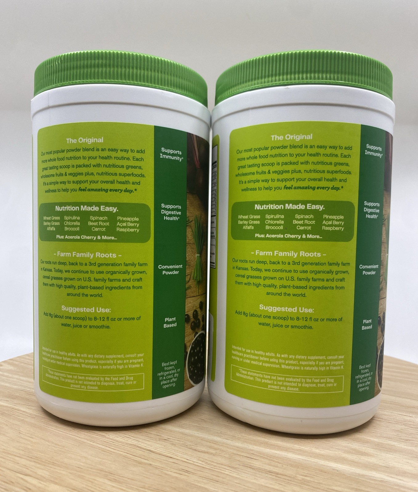 Amazing Grass Greens Blend Superfood Powder, 60svgs, 2 Pack – Exp 01/2026+
