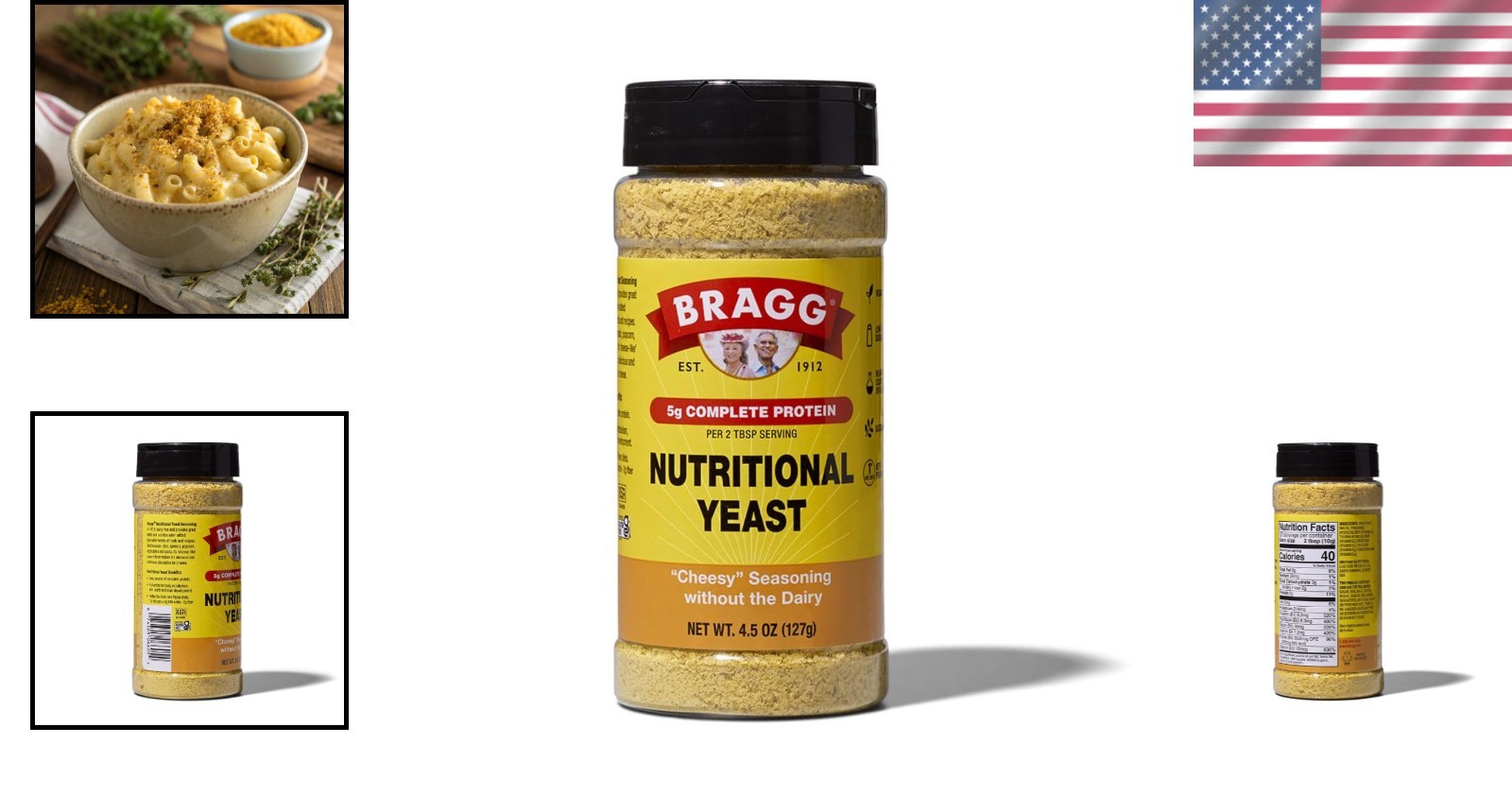4.5oz Nutritional Yeast Seasoning with Shaker – Gluten-Free Delight