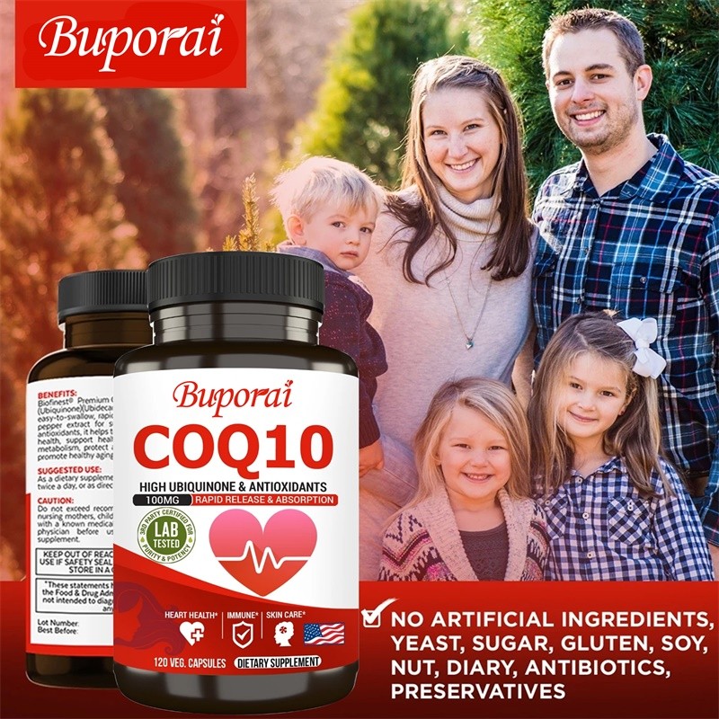 CoQ10 240pcs, Cellular Energy Production, Supports Heart and Blood Vessel Health
