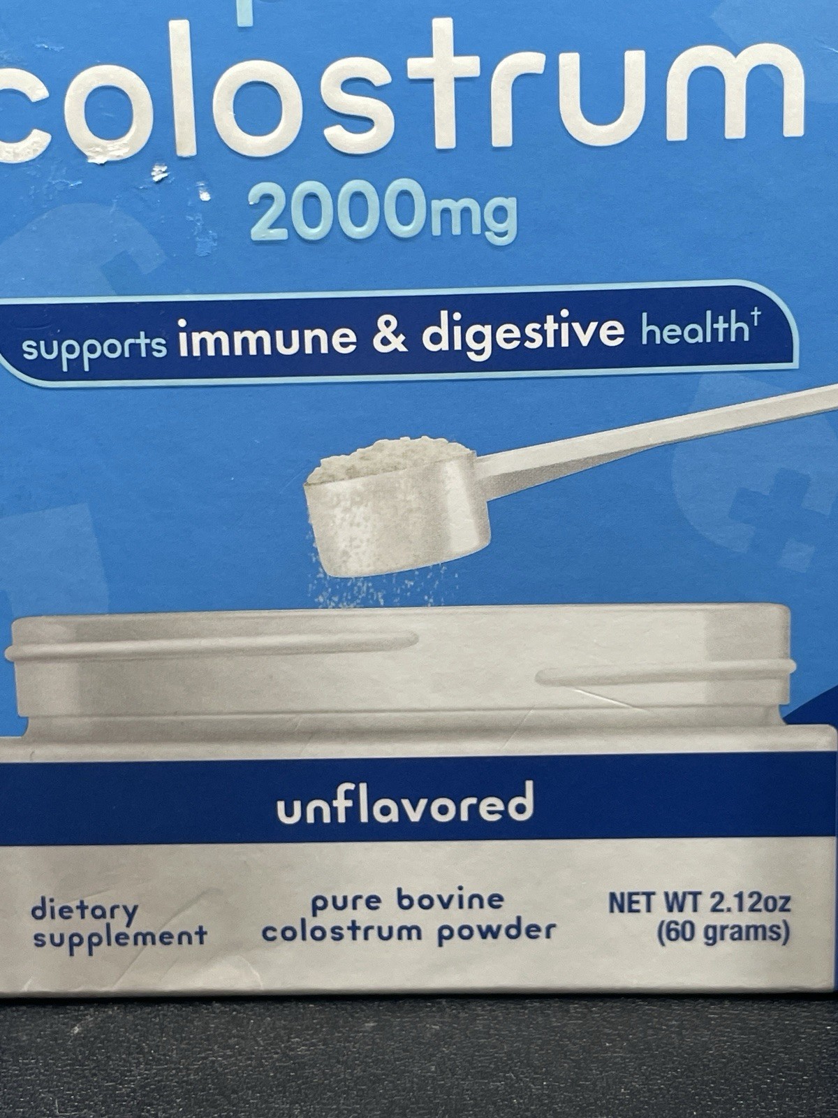 Zena Nutrition Pure Colostrum Powder 2000Mg 30 Servings 2.12oz/6g Exp 02/2028