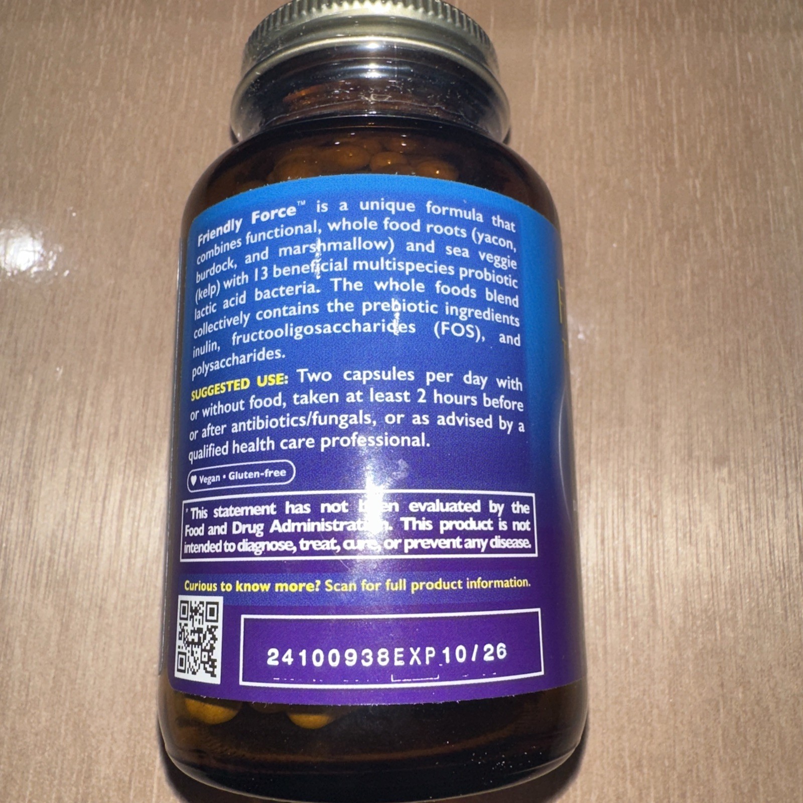 Friendly Force, The Ultimate Probiotic, 50 Billion, 120 Vegan Caps Digestive ⭐️
