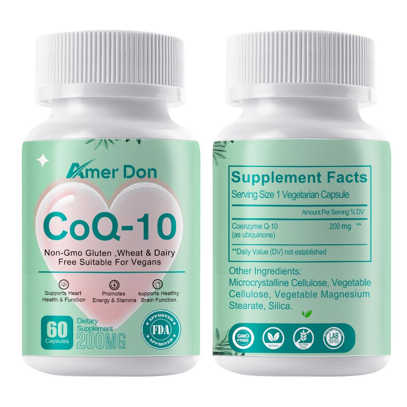 COQ 10 Coenzyme Q-10 200mg Heart Health Support, Pormotes Energy & Stamina