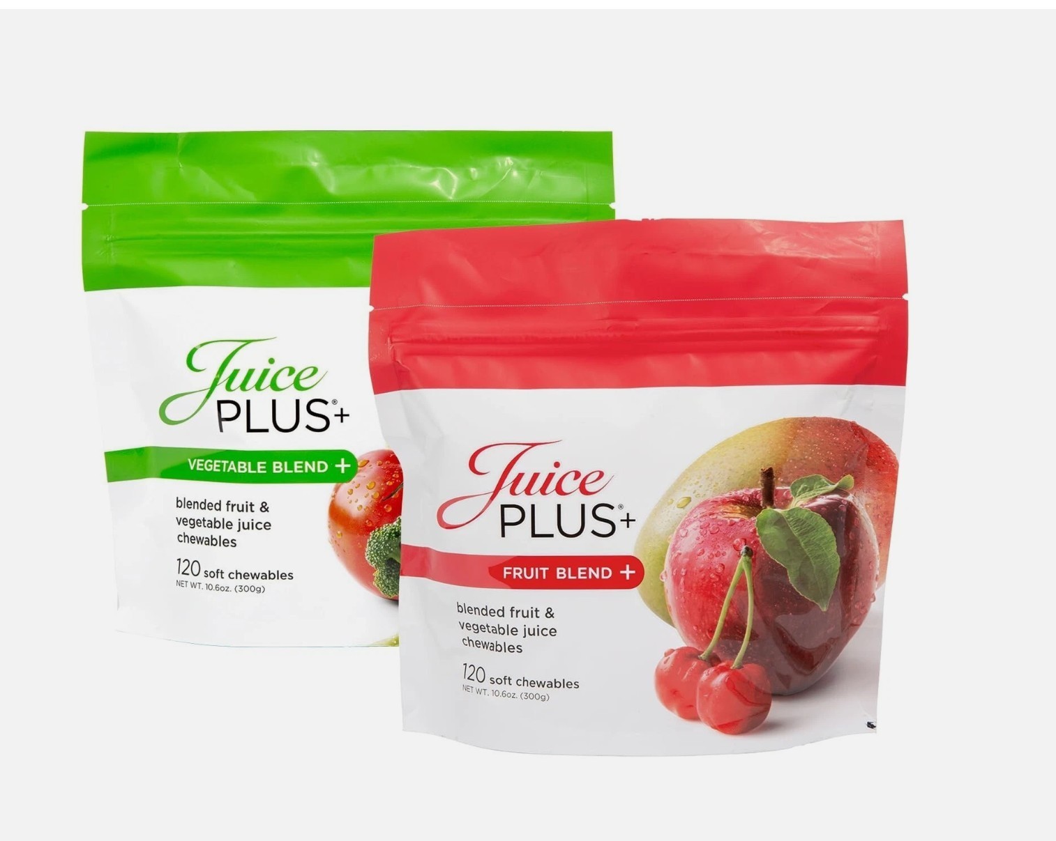 NEW FRESH JUICE PLUS+ 240 Chewable Blended 1x Fruit & 1x Veggie Gummies Exp 1/27