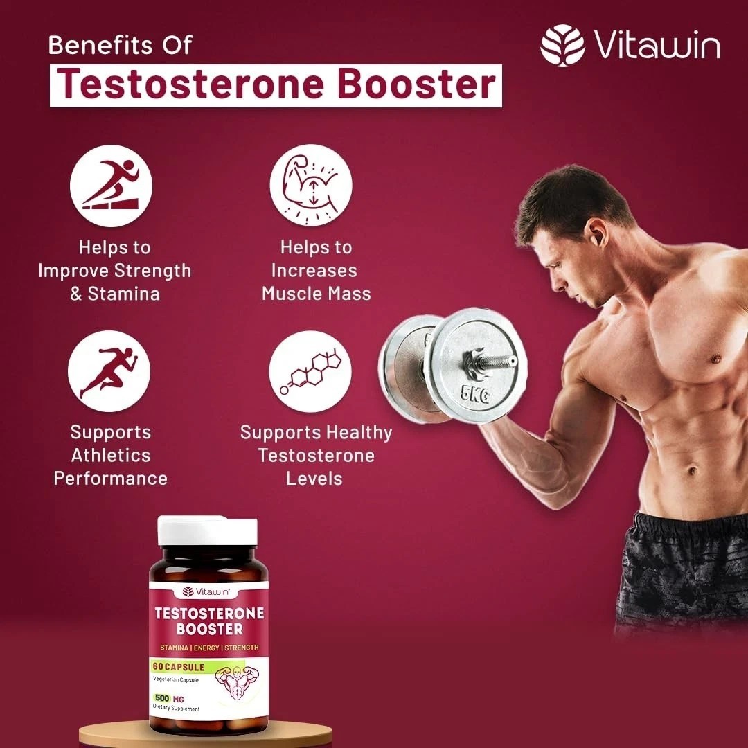 Vitawin Testostrone Booster For Strength, Energy & Stamina – 60 Capsule