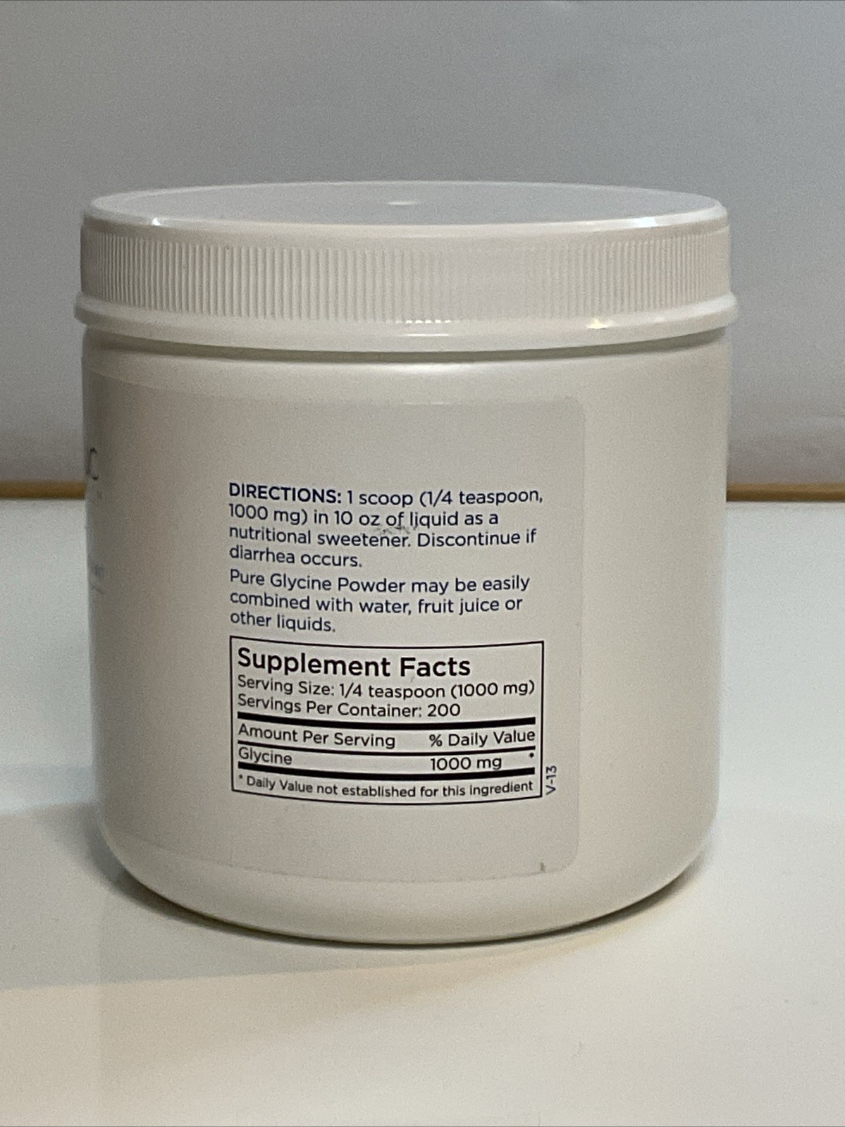 Metabolic Maintenance Glycine Powder (200 Grams, 400 Servings) Exp 02/2026