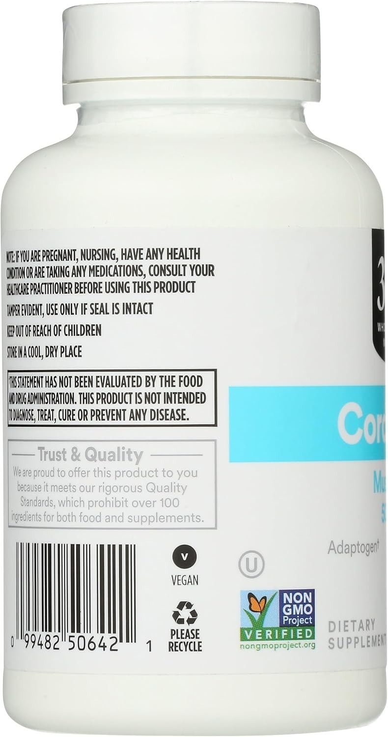 Cordyceps Mushroom Capsules 500mg, , 90 Count – Energy & Stamina Boost