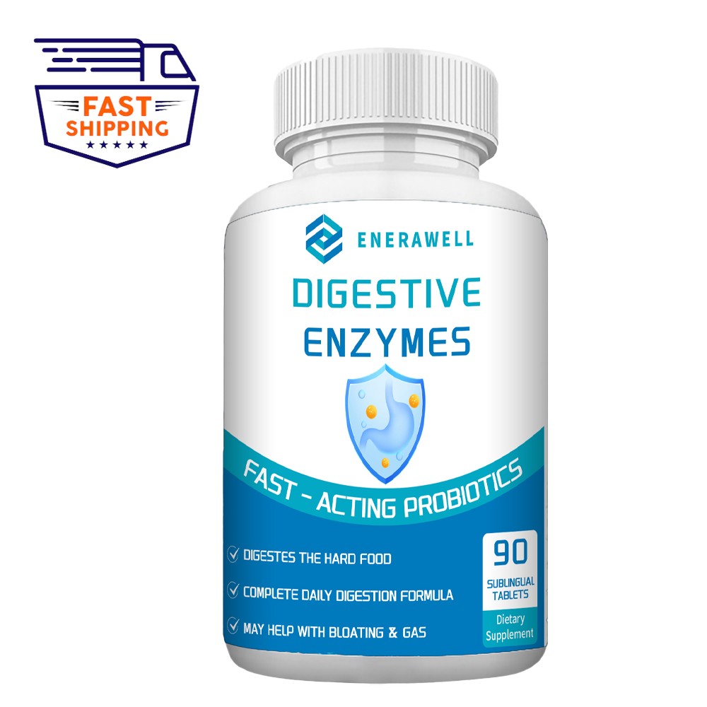 Digestive Enzymes w/ Prebiotic & Probiotics, Gas, Constipation & Bloating Relief