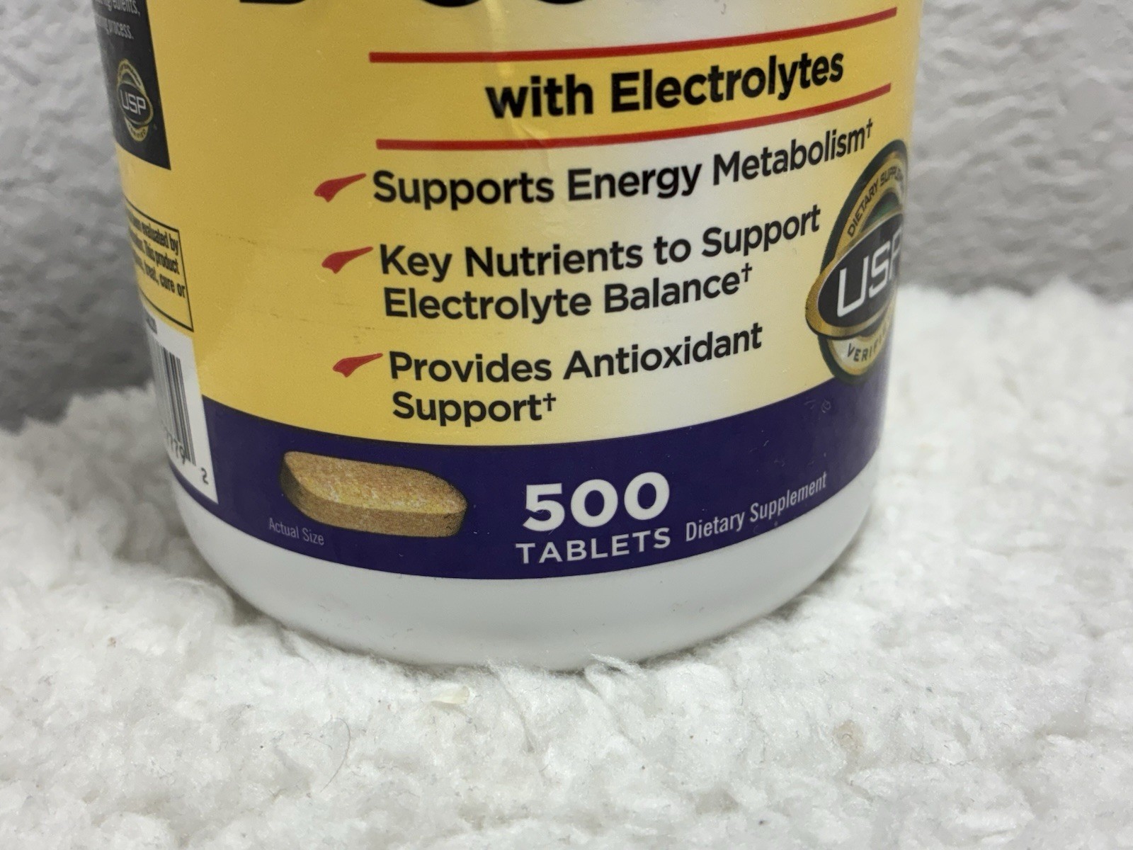 Kirkland Signature Super B-Complex + Electrolytes & Vit C 500 Tabs EXP. 02/2026