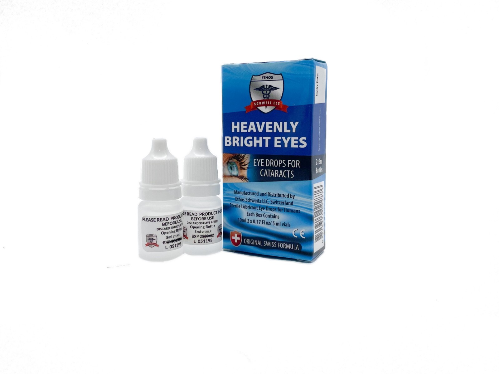 Ethos Heavenly Bright Eyes N-Acetyl-Carnosine Eye Drops for Cataracts 20ml