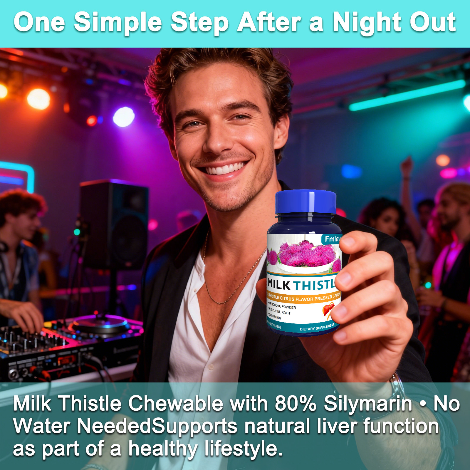 Liver Cleanse Detox Repair Formula w/Turmeric, Milk Thistle Dandelion 3pcs 180ct