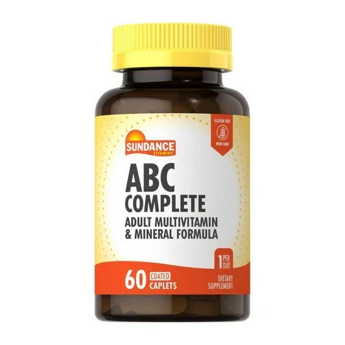 Sundance ABC Complete Adult Multivitamin and Mineral 60 Caplets Expires 07/2028