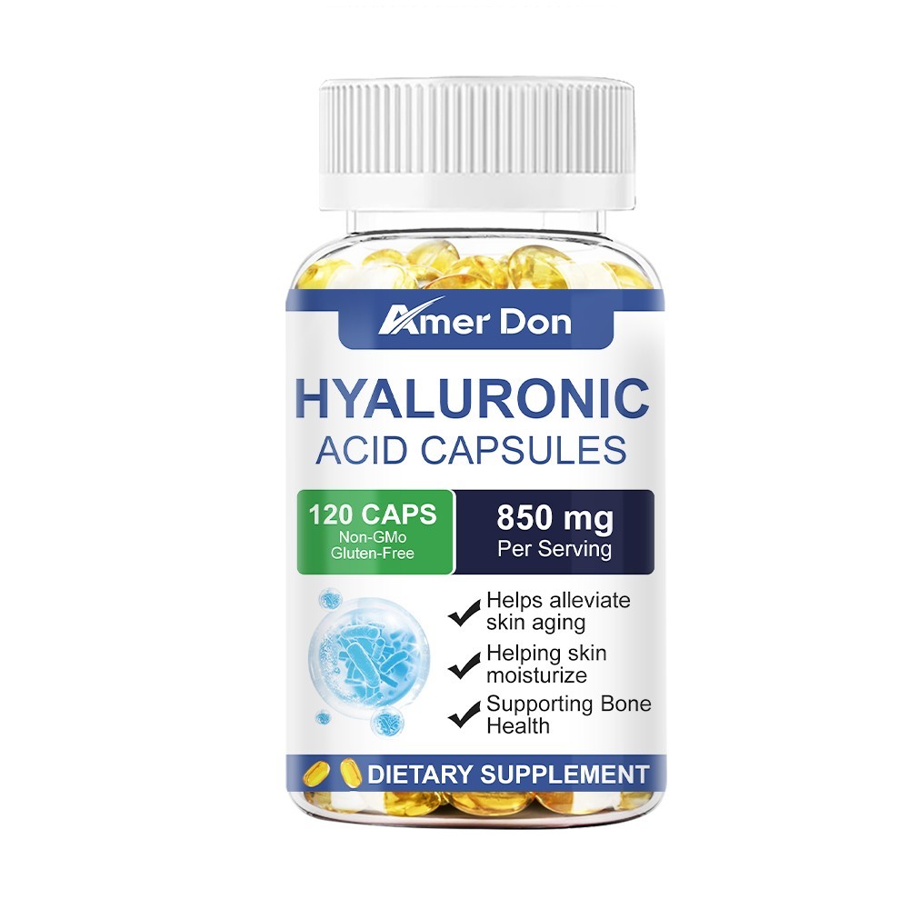 Hyaluronic Acid with MSM | 1000 mg | 120 Capsules | Non-GMO BY Amer Don